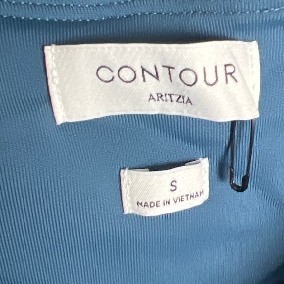 Contour Aritzia Geometric Body Suit Blue Size Small - Picture 4 of 6